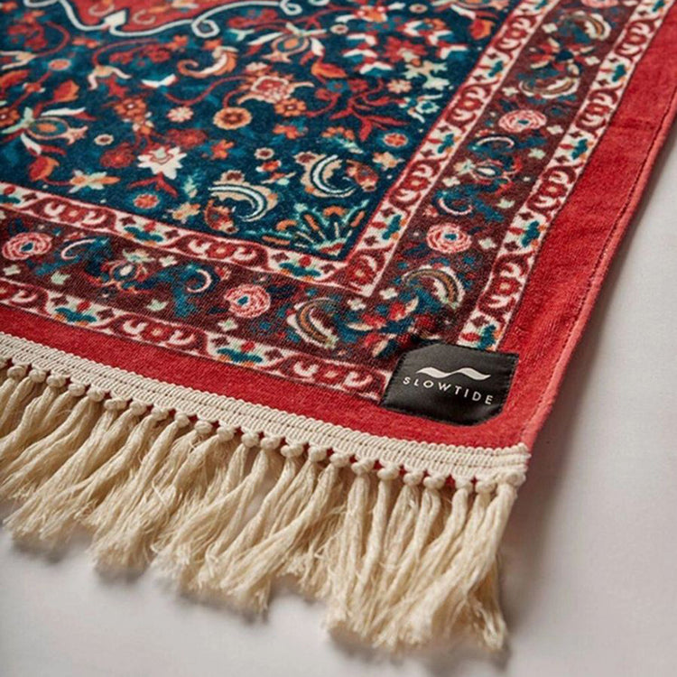 Haven Multicoloured Beach Towel - Telo Mare Multicolore ST086-BURGUNDY . SLOWTIDE 