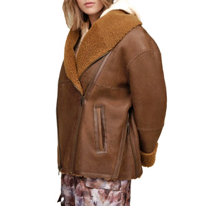 Shearling Coat Regenerate II Cognac - Giacca Uomo / Donna Marrone UGC1158700-COG . UGG 