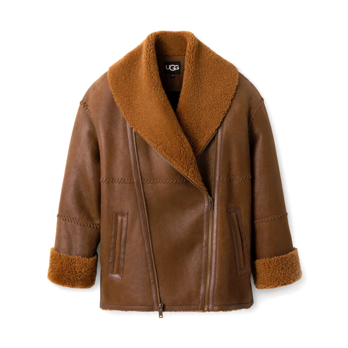Shearling Coat Regenerate II Cognac - Giacca Uomo / Donna Marrone UGC1158700-COG . UGG 