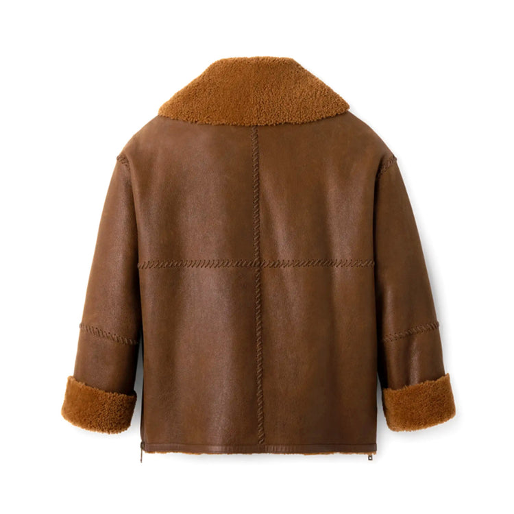 Shearling Coat Regenerate II Cognac - Giacca Uomo / Donna Marrone UGC1158700-COG . UGG 