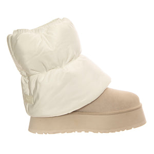 W Classic Mini Dipper Puffer White / Ceramic - Stivali Donna Bianchi UGSCLDIPMPWC1158275W . UGG 