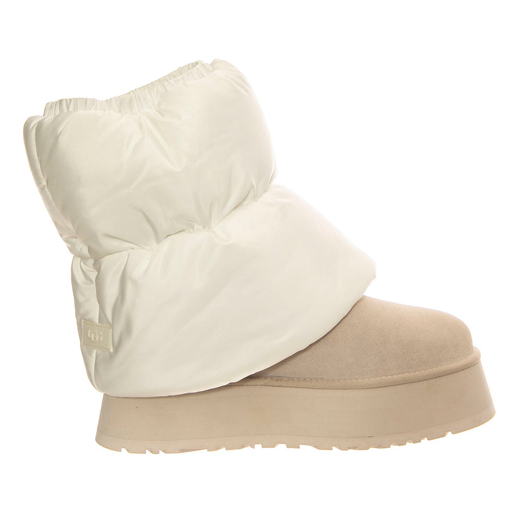 W Classic Mini Dipper Puffer White / Ceramic - Stivali Donna Bianchi UGSCLDIPMPWC1158275W . UGG 