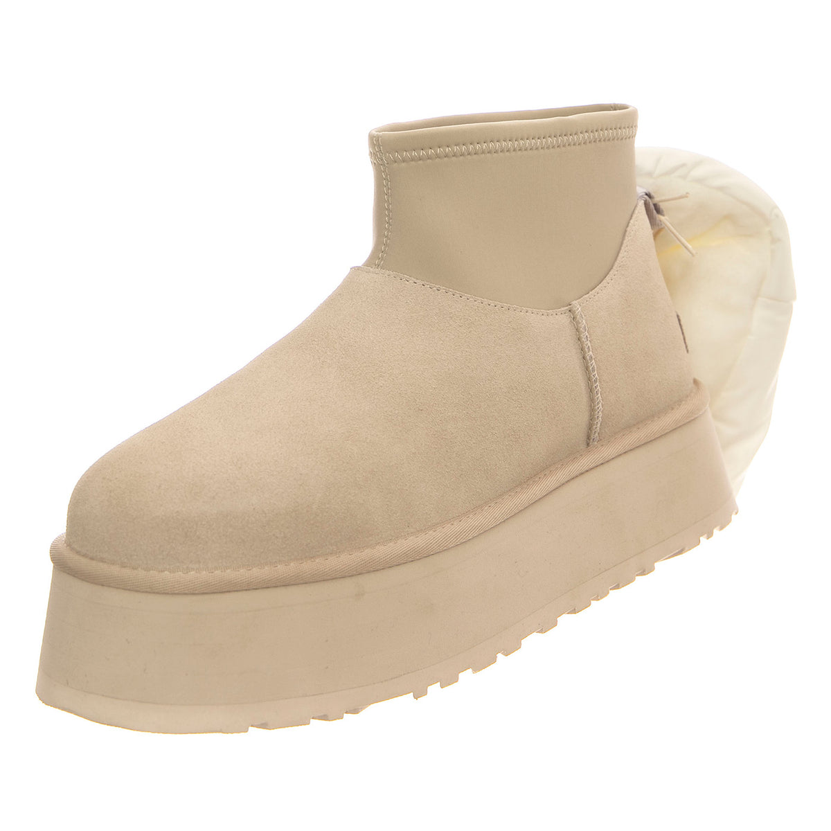 W Classic Mini Dipper Puffer White / Ceramic - Stivali Donna Bianchi UGSCLDIPMPWC1158275W . UGG 
