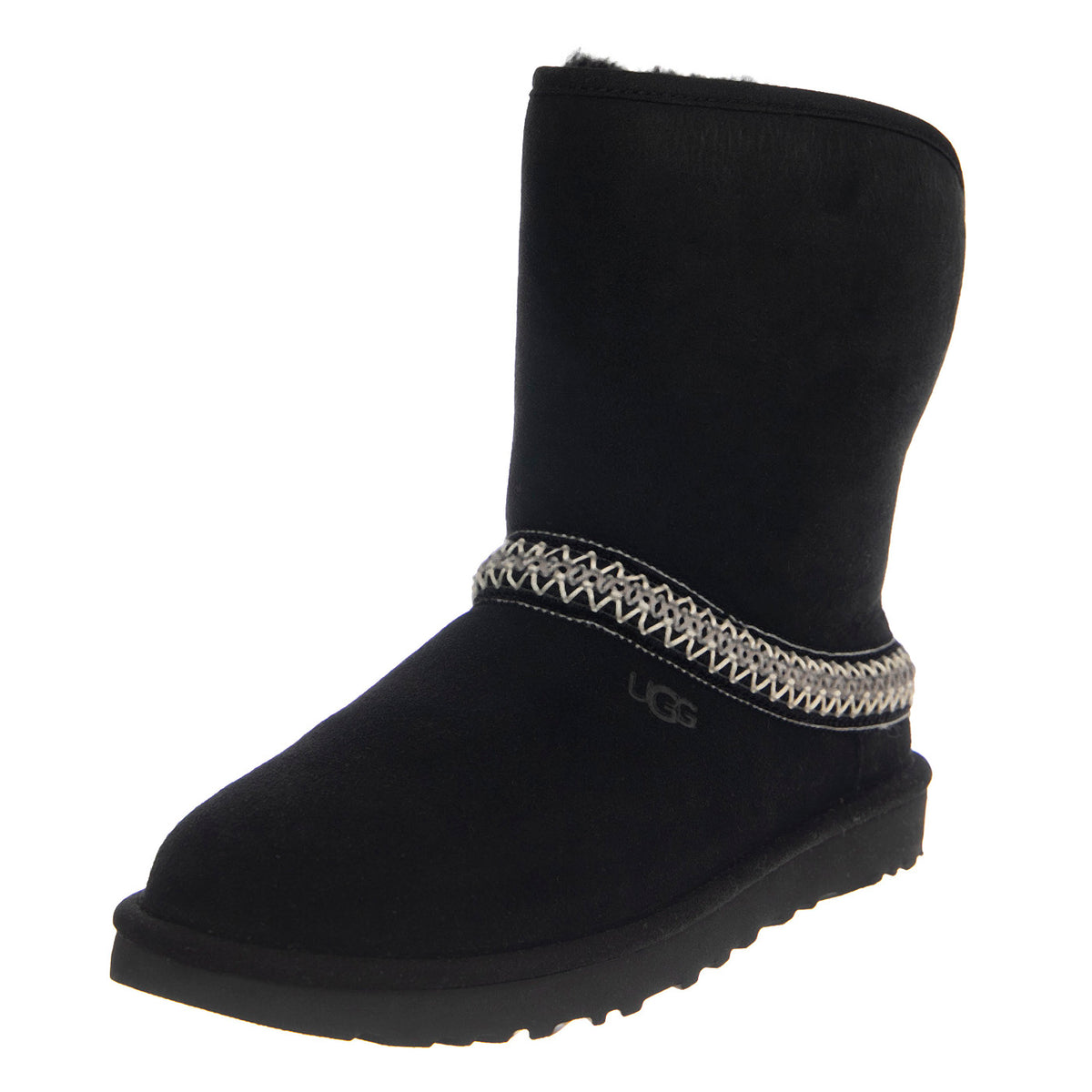 W Classic Short Crescent Black - Stivali Donna Neri UGSCLSCRBLK1161770W . UGG 