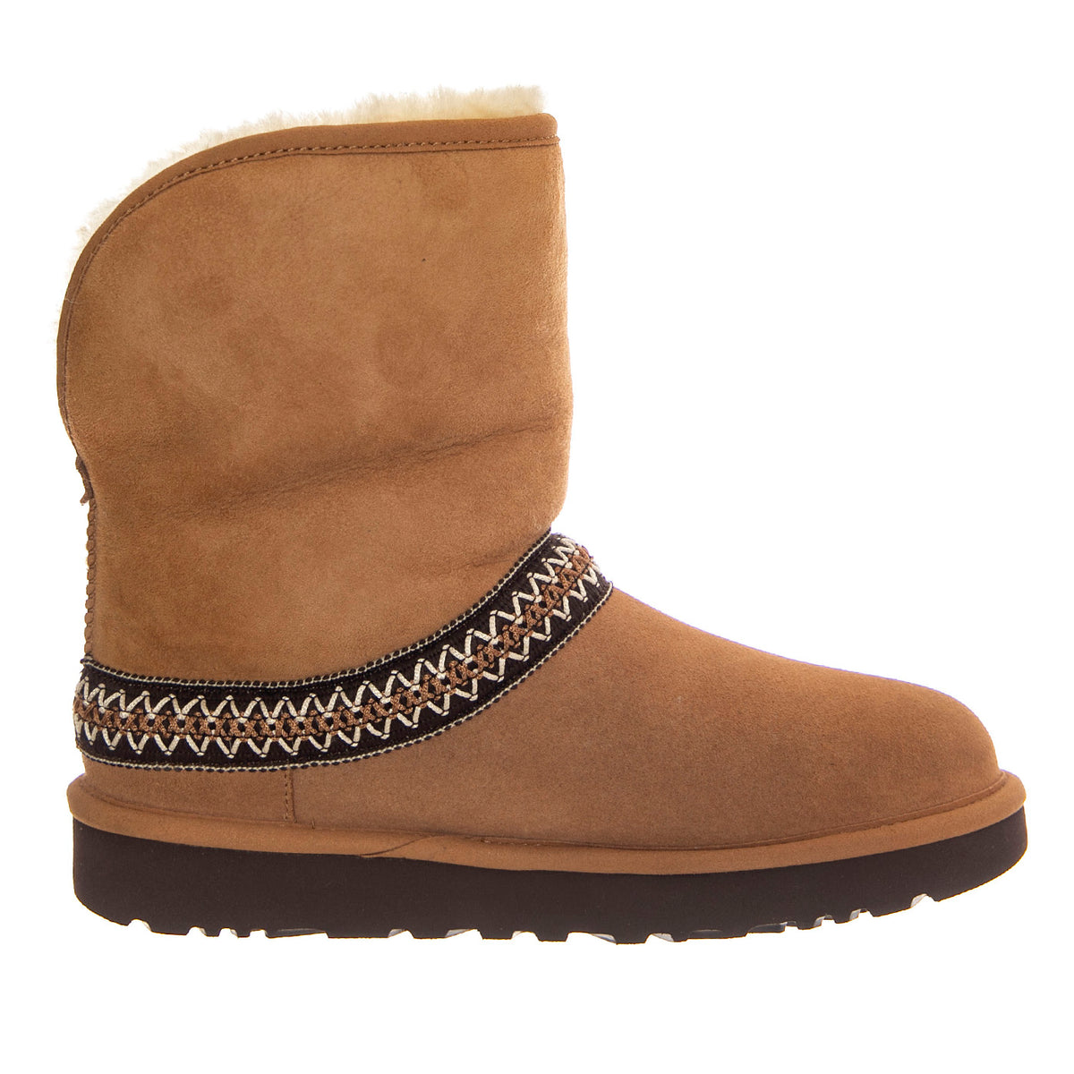 W Classic Short Crescent Chestnut - Stivali Donna Marroni UGSCLSCRCHE1161770W . UGG 