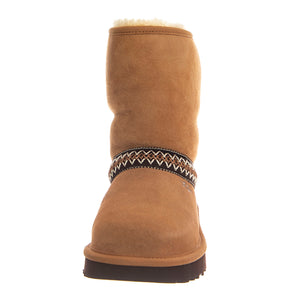 W Classic Short Crescent Chestnut - Stivali Donna Marroni UGSCLSCRCHE1161770W . UGG 