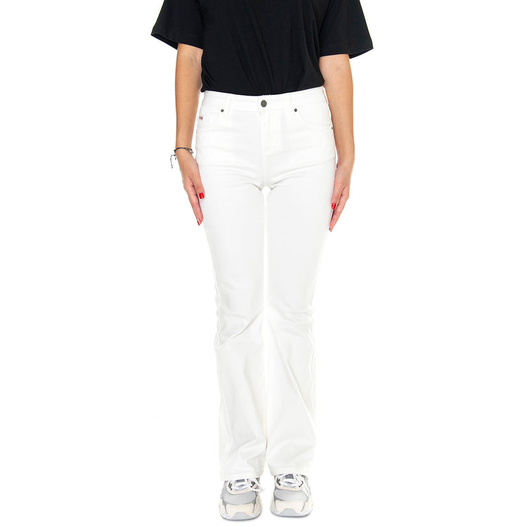 Go Kit Bootcut Pant Go Aged White Wash - Pantaloni Denim Jeans Donna Bianchi W3GG11D0Z50-F03W . GUESS ORIGINALS 