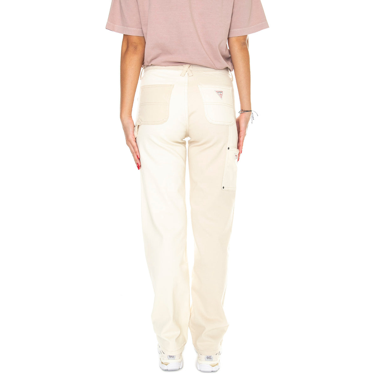 Go Kit Carpenter Pant Go Laurie Tan Wash - Pantaloni Donna Beige W3YG10D4RG0-F1DH  GUESS ORIGINALS 