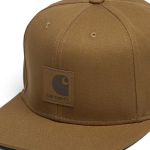 LOGO CAP 100% COTTON CANVAS 8 OZ Hamilton Brown I023099.HZ.00.06  CARHARTT WIP 