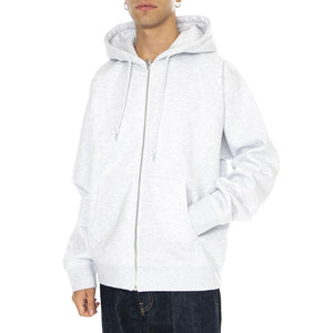 Established Works Bold Zip Hood II Fleece Grey - Felpa Uomo Grigia 112460022-ASH GREY  OBEY 