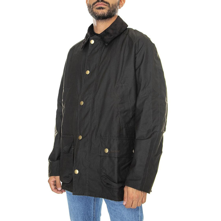 Ashby Wax Jacket Olive - Giacca Invernale Uomo Marrone 222MMWX0339-OL71  BARBOUR 