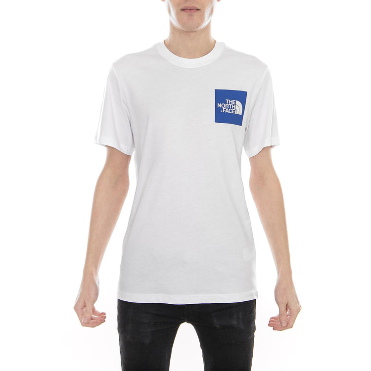 S/S FINE TEE TNF White / Turkish Sea T0CEQ52GQ  THE NORTH FACE 