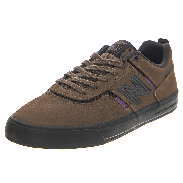Numeric Skateboarding Brown Leather / Textile - Scarpe Profilo Basso Uomo Marroni NM306ODS  NEW BALANCE 