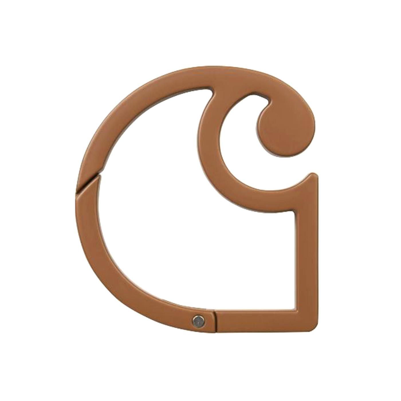 C-Logo Carabiner Brown - Portachiavi Marrone I036650 51XX CARHARTT WIP 