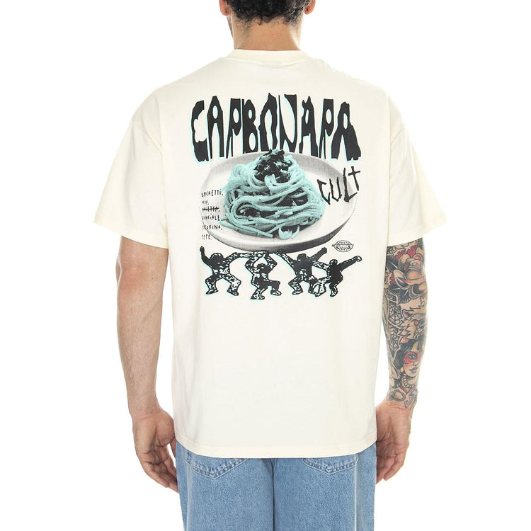 Cult Tee Off White - Maglieta Girocollo Uomo Beige FNKSS24-21012  FUNKY 