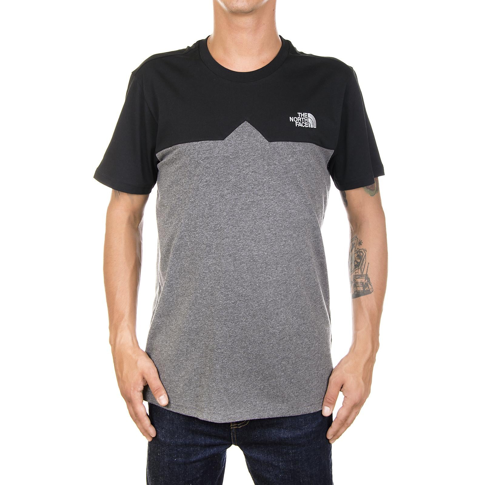 M S/S WEST PEAK TEE T MD G HE/T BL T92ZWYGVD  THE NORTH FACE 