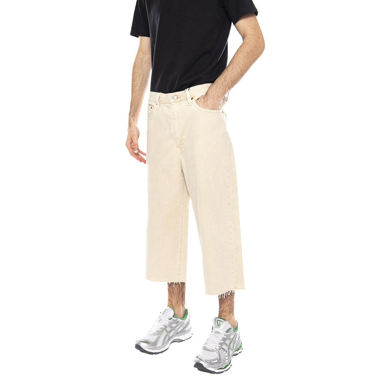478 Baggy Capri - Ecru Goods White - Pantaloni Uomo Crema 004A8-0002 . LEVIS 