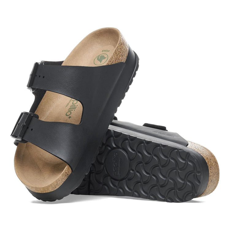 Arizona Platform Black Veg, Birko Flor - Sandali Donna Neri 1027395  BIRKENSTOCK 