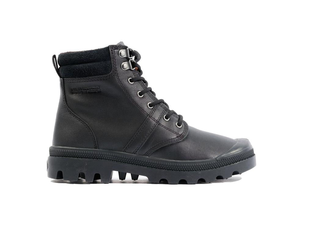 Pallabrousse Sc Wp + Black - Scarpe Stringate Profilo Alto Uomo Nere PAS08841-008-M  PALLADIUM 