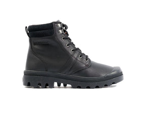 Pallabrousse Sc Wp + Black - Scarpe Stringate Profilo Alto Uomo Nere PAS08841-008-M  PALLADIUM 