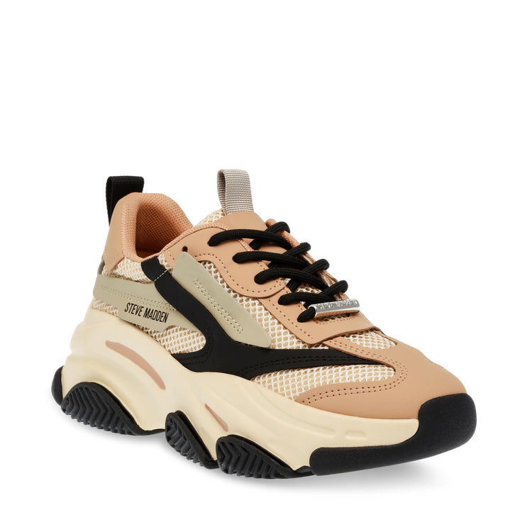Possession-E Khaki / Black - Scarpe Stringate Profilo Basso Donna Multicolore SMPPOSSESSION-E-338  STEVE MADDEN 