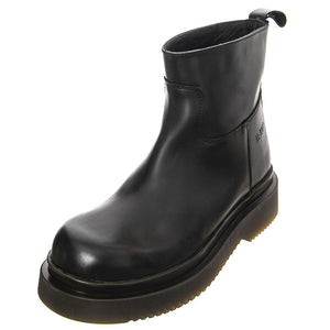 T BOOT 08 GREASY BLACK - Stivaletti alla Caviglia Donna Neri BTSTBOOT08-BKG . MR BOOTS 