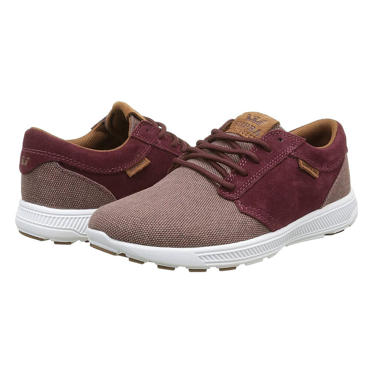 Hammer Run Scarpe - Burgundy / Brown / White Cornestone - Scarpe Basse Uomo Bordeaux 08023-652-M-652  SUPRA 