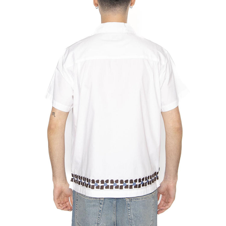 Ruben Woven SS White Multi - Camicia Maniche Corte Uomo Bianca 181210440-WTM  OBEY 