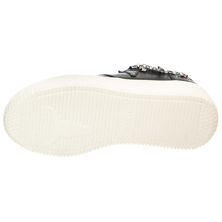 Roses Black / Silver / White - Scarpe Stringate Profilo Basso Donna Nere WSPROSES-BLKSIL  WINDSOR SMITH 