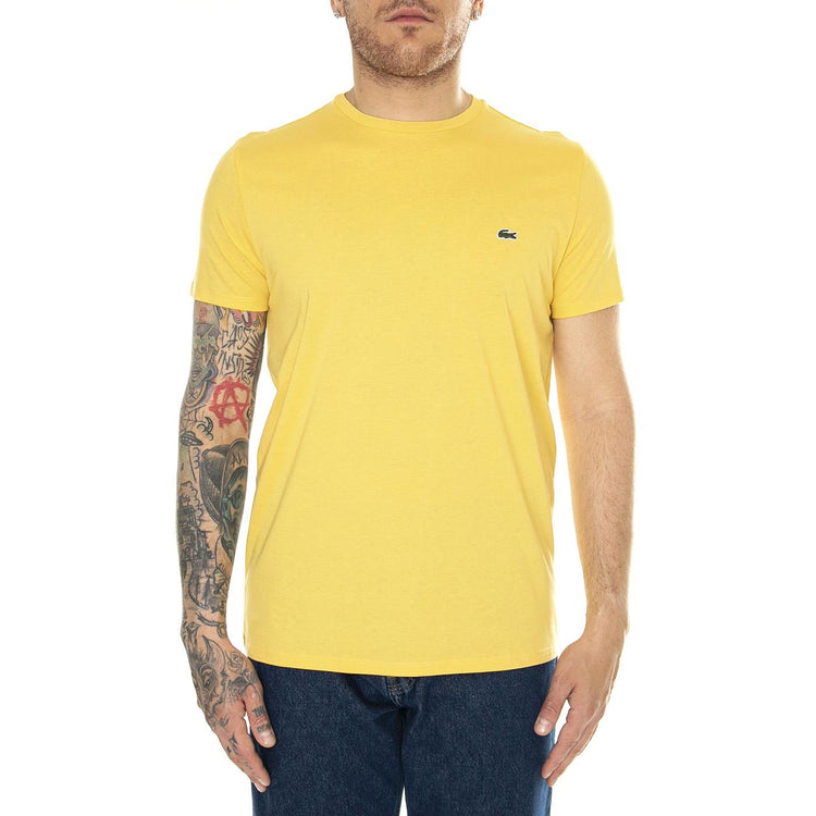 T-Shirt IY1 Yellow - Maglietta Girocollo Uomo Gialla TH6709-IY1  LACOSTE 