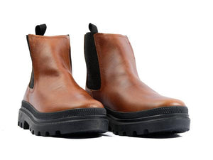 Pallatrooper Chelsea Brown - Scarpe Profilo Alto Uomo Marroni PAS08915-214-M  PALLADIUM 