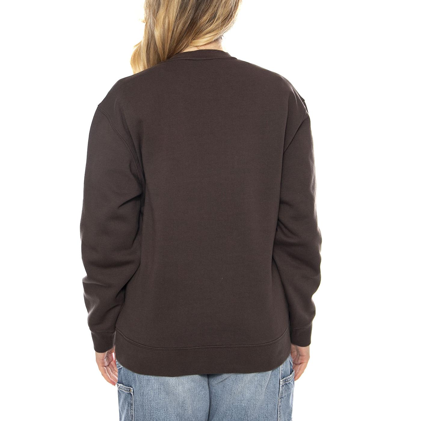 W Carhartt Sweatshirt Vitola / Phlox - Marrone - Felpa Donna I033647_39L_XX . CARHARTT WIP 
