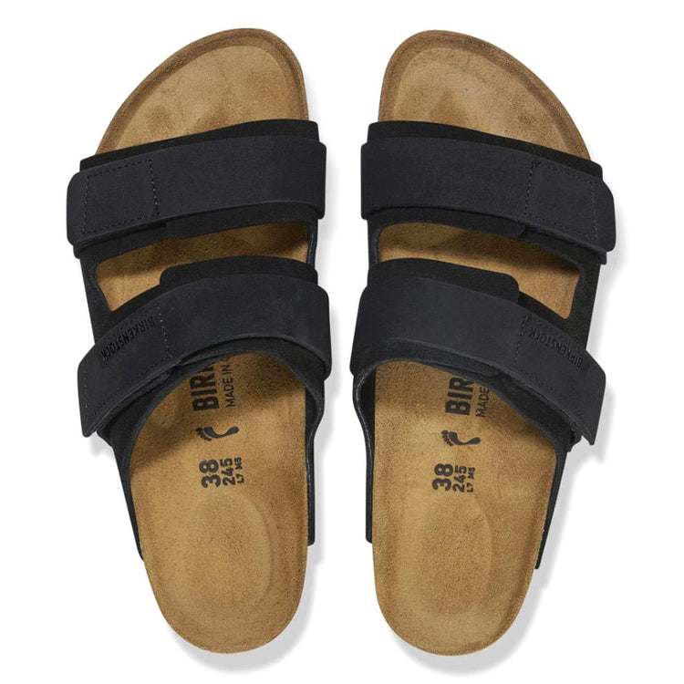 Uji black, Suede Leather/Nubuck - Sandali Uomo Neri 1024832  BIRKENSTOCK 