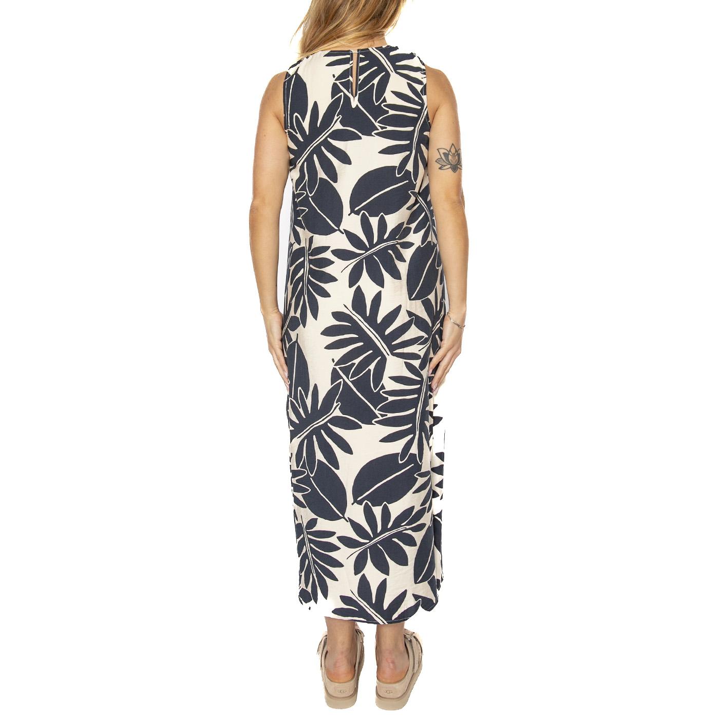 Vestido largo floral Filodendro - Abito Donna Multicolore 51W/11208  WILD PONY 