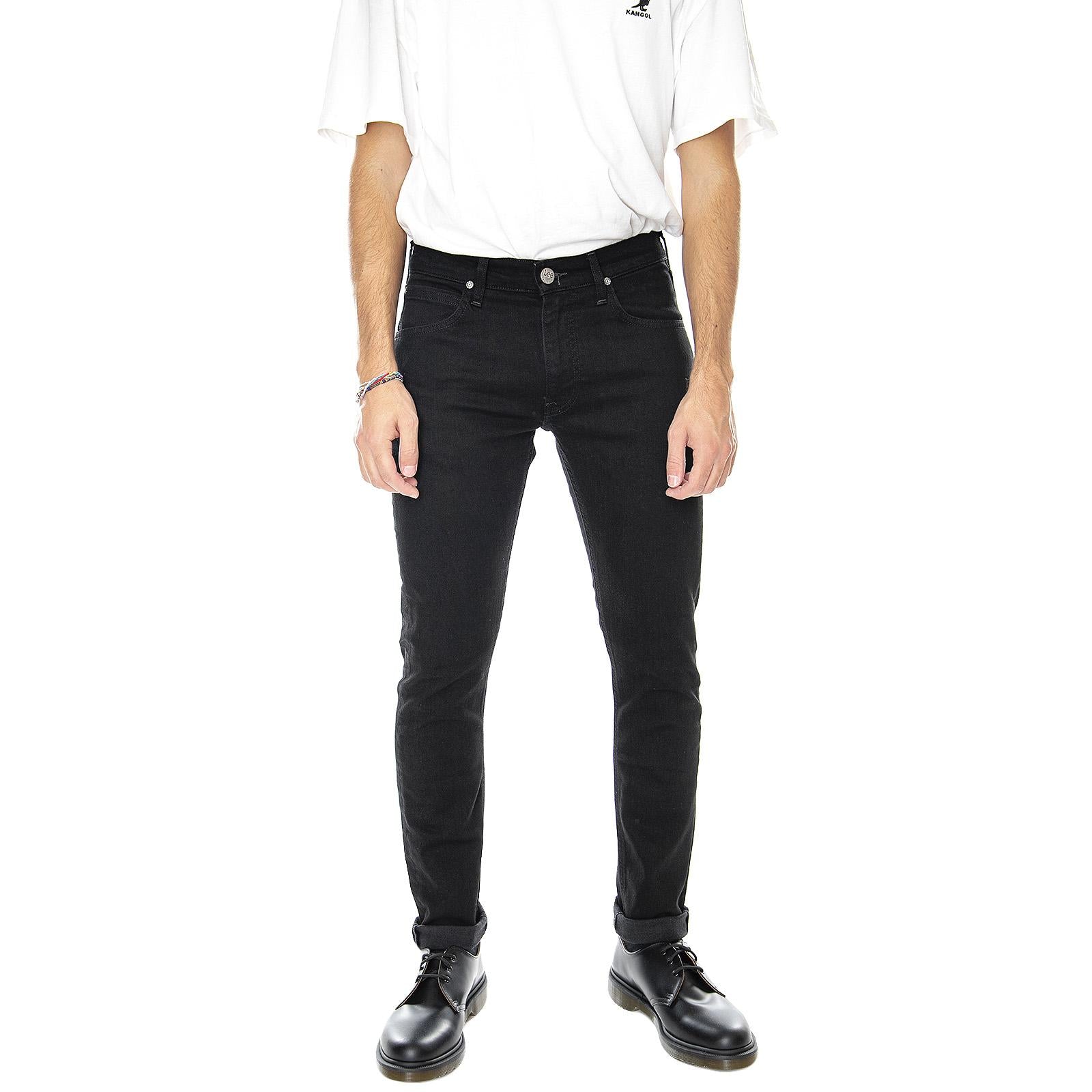 Luke Clean Denim Jeans - Black - Denim Jeans Uomo Neri L719HFAE  LEE 