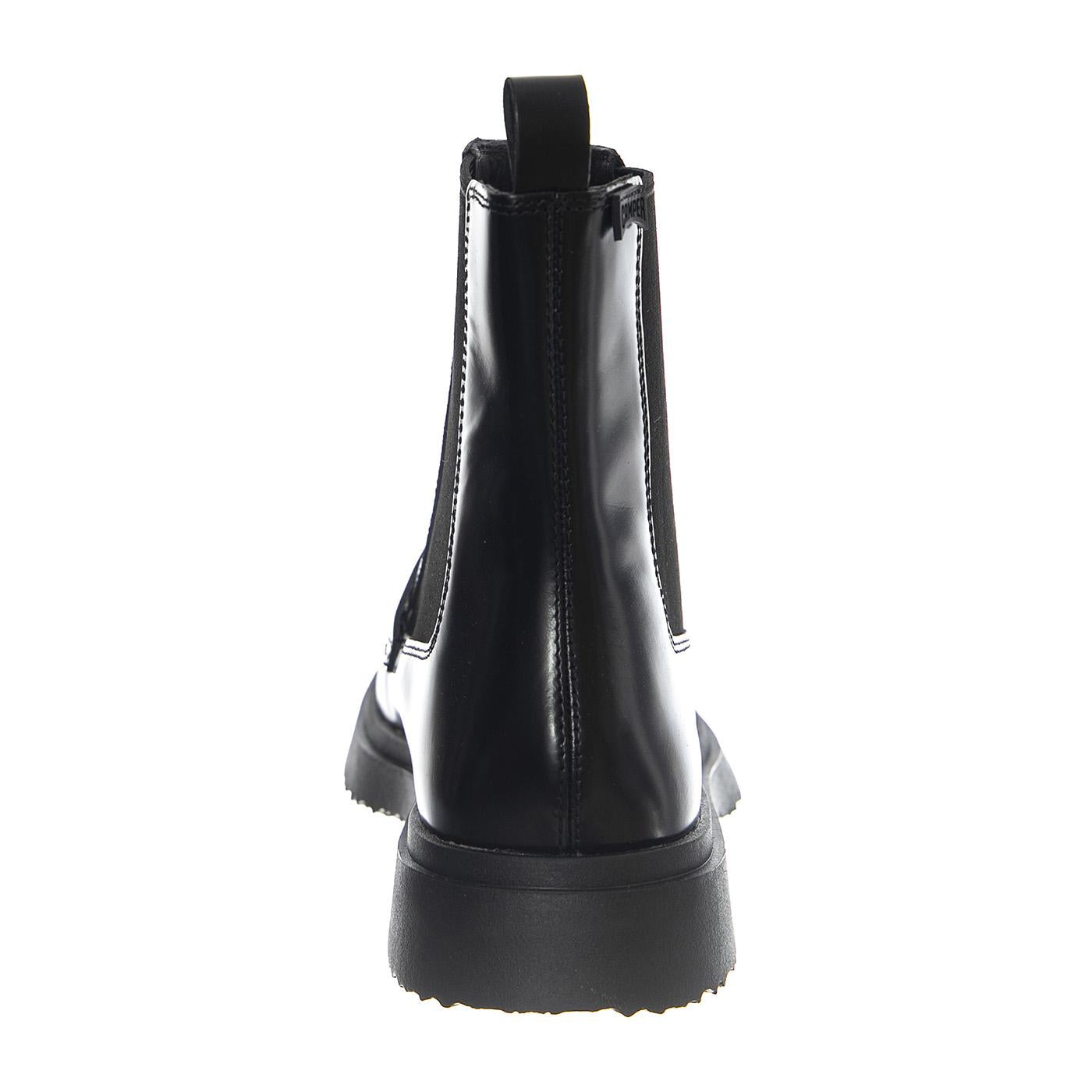 Mimi Negro / Walden Negro - Stivaletti Uomo in Pelle Neri Slip-On K300474-001 . CAMPER 