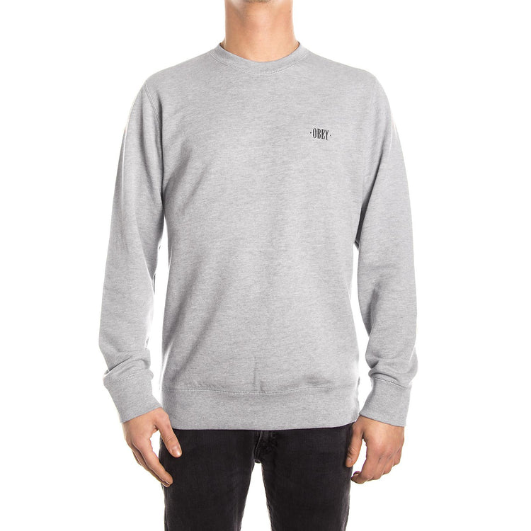 PARK CREW FLEECE HEATHER GREY 112480001-HEA  OBEY 