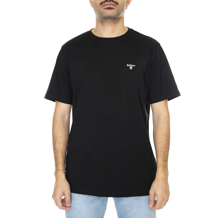 Sports Tee Black - Maglietta Girocollo Uomo Nera MTS0331-BK31  BARBOUR 