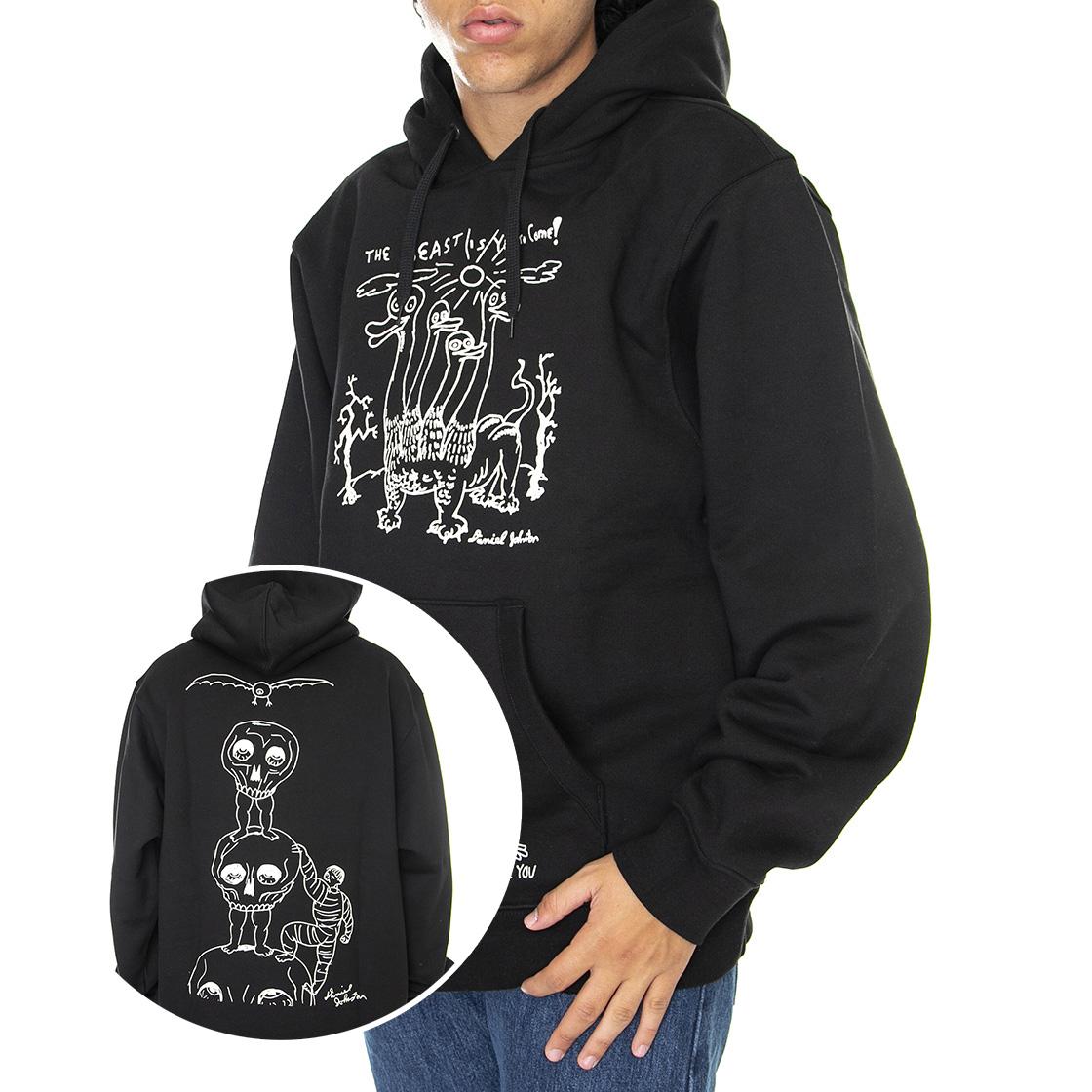 Vans x Daniel Johnston Black - Felpa con Cappuccio Uomo Nera VN0A7SFJBLK1  VANS 