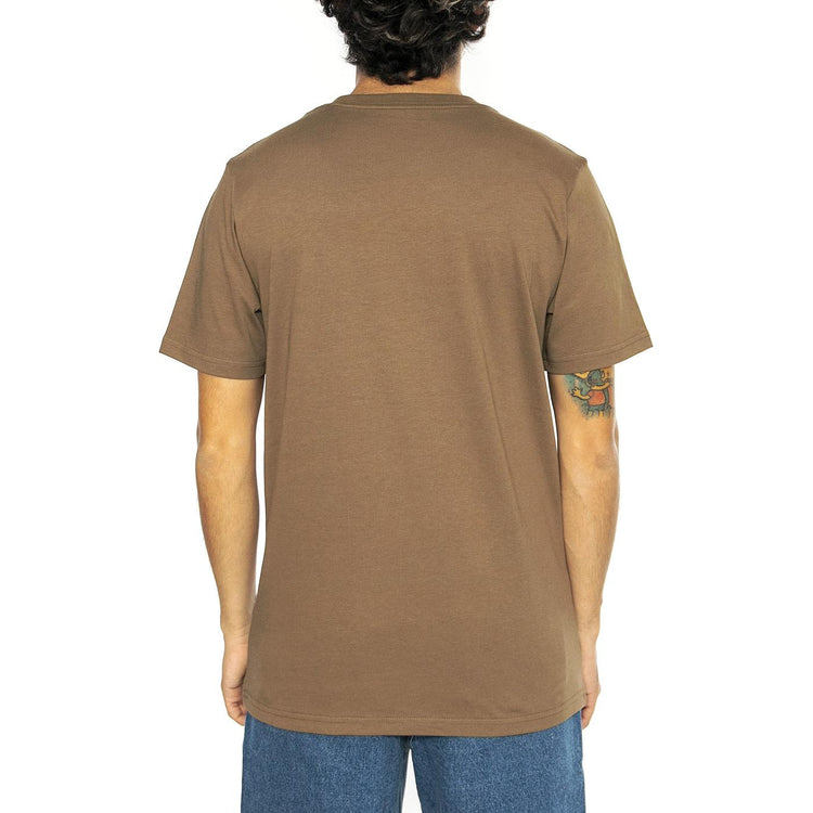 S/S Pocket T-Shirt Coconut - Maglietta Girocollo Uomo Marrone I030434.2LTXX  CARHARTT WIP 