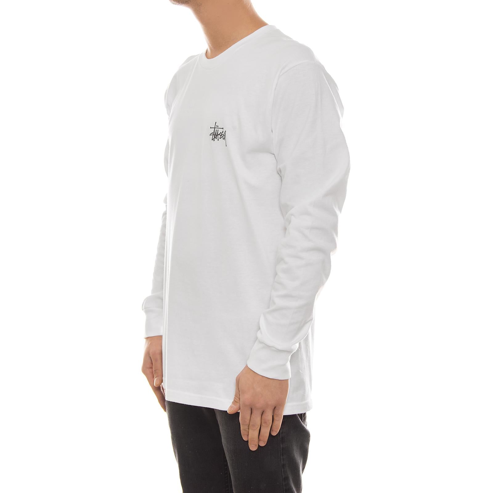 BASIC STUSSY LS TEE WHITE 1994003-WHITE  STUSSY 