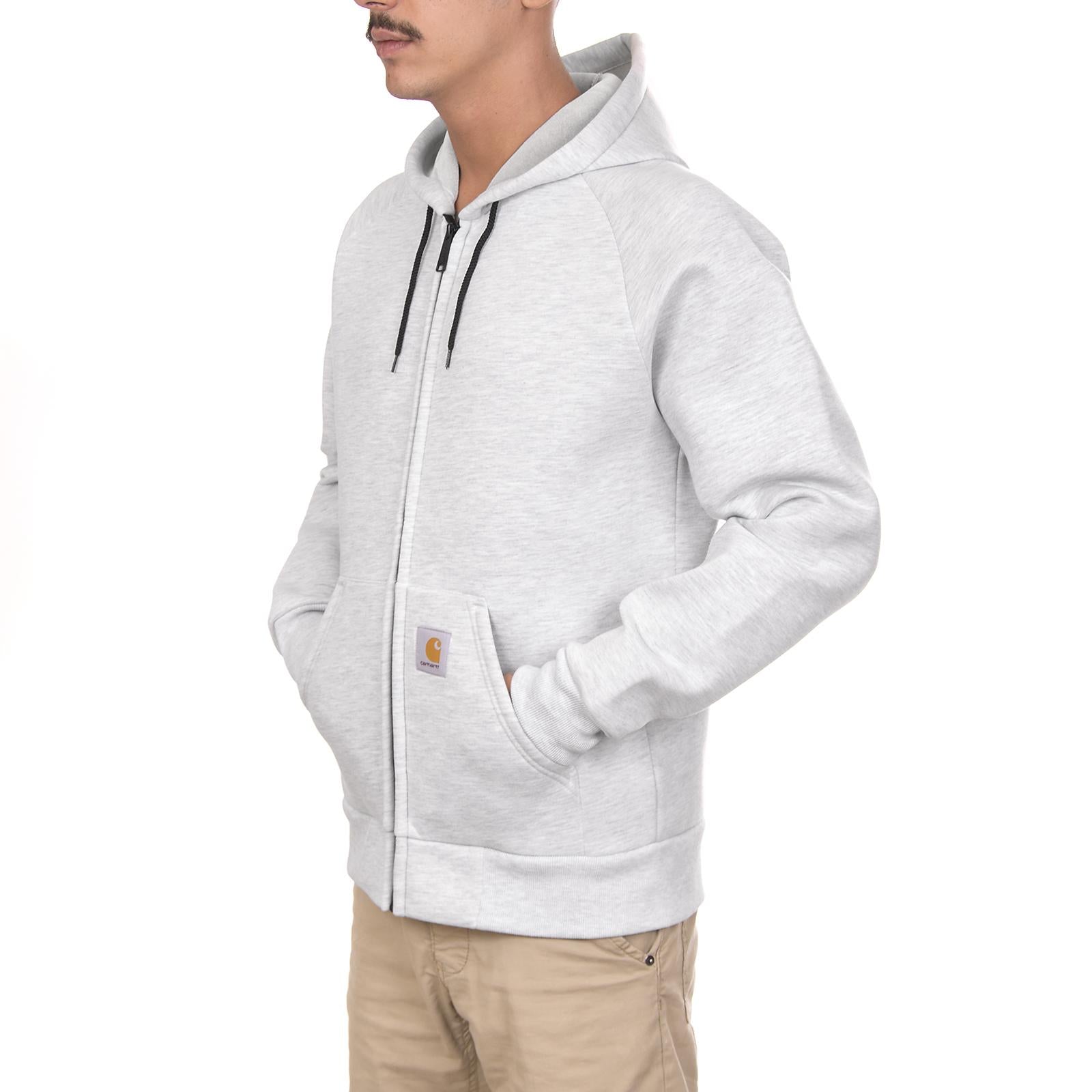Car-Lux Hooded Jacket - Ash Heather / Grey - Giacca Invernale Uomo Grigia I018044.03-482.05  CARHARTT WIP 