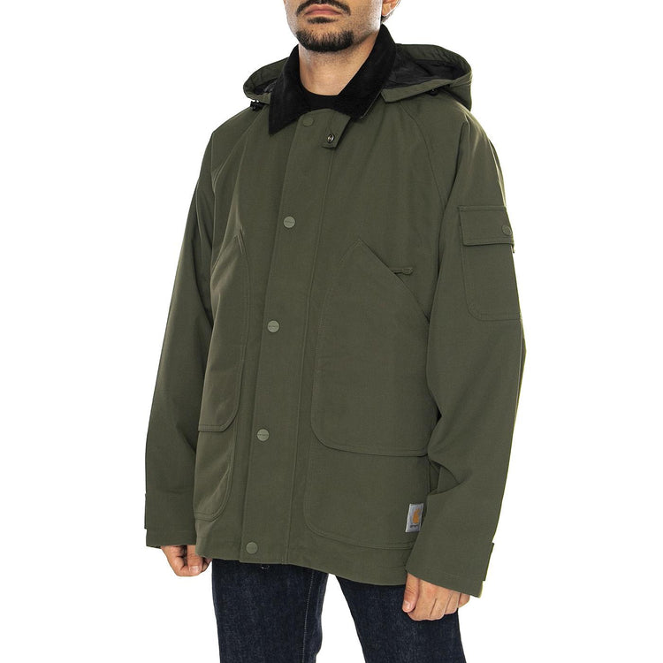 Clarton Jacket Office Green / Black - Giacca Uomo Verde I033871.2JBXX  CARHARTT WIP 