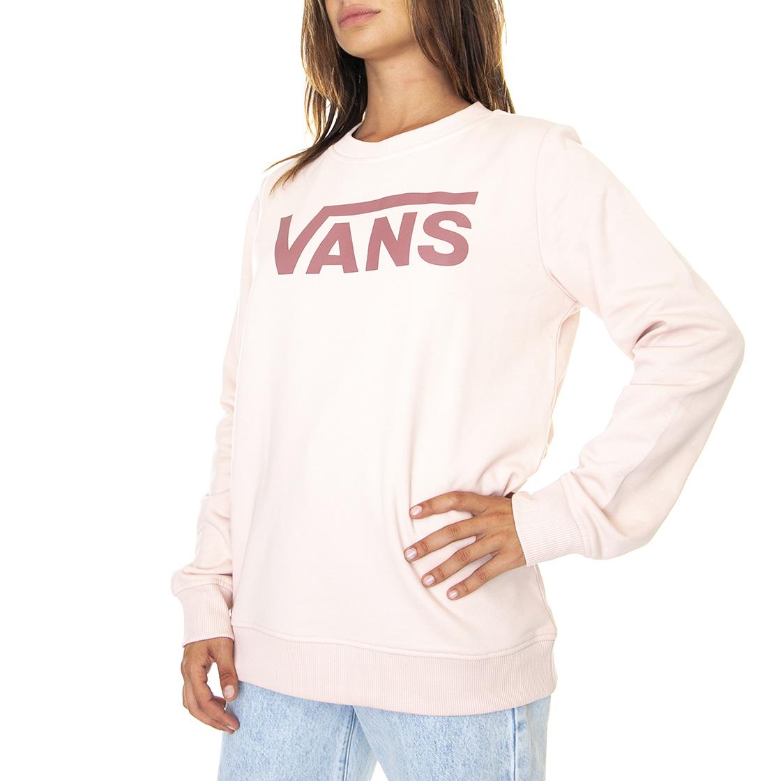 Wm Classic V - Felpa Girocollo Donna Rosa / Peach Whip VN0A4S97YRR1  VANS 