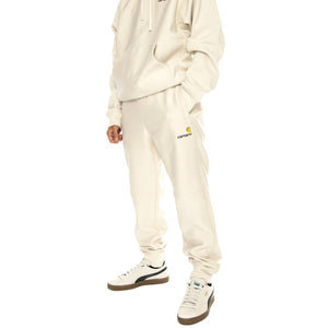 American Script Jogging Pant Moonbeam - Pantaloni Uomo Beige I027042.MOOXX  CARHARTT WIP 