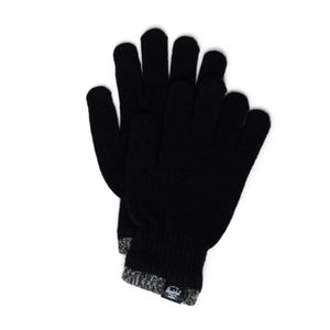 Elmer Gloves Stripe Black - Guanti a Moffola Neri 50216-00001-OS  HERSCHEL 
