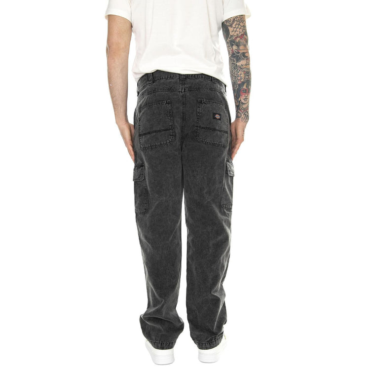 Newington Pant Double Dye / Acid Wash Black - Pantaloni Uomo Neri DK0A4YSBH861  DICKIES 