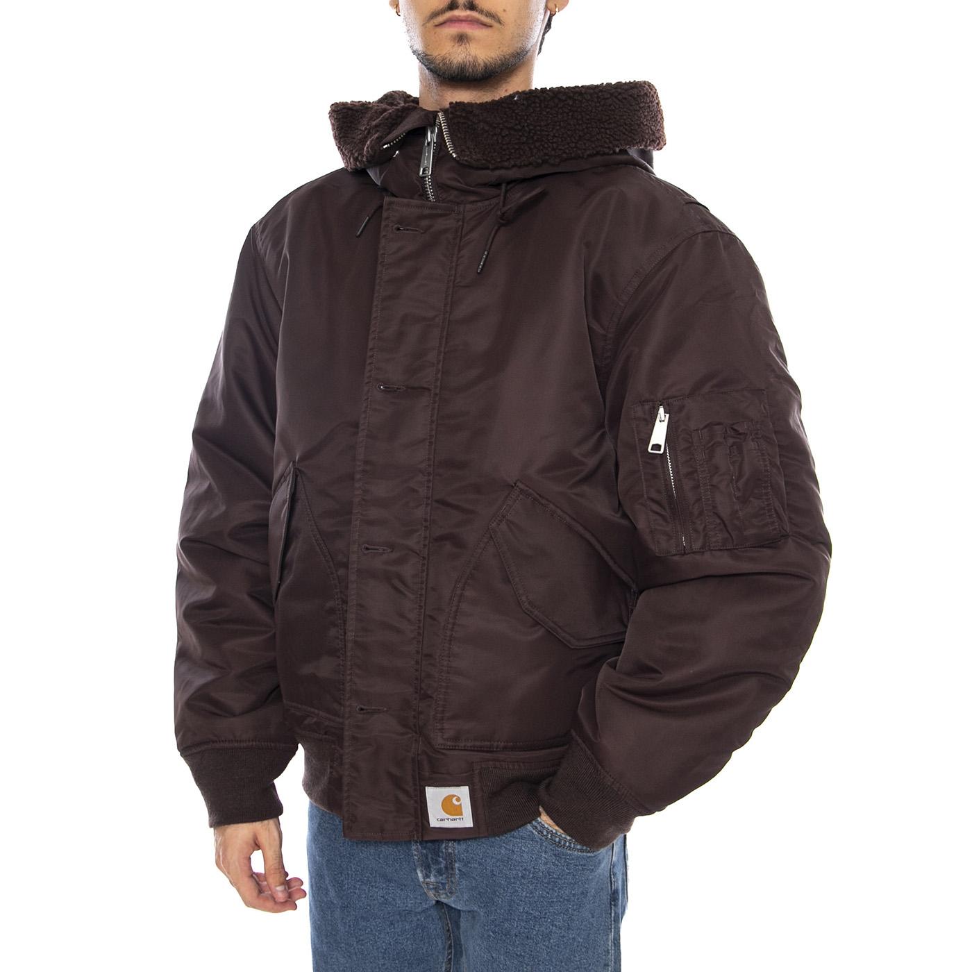 Hd Oltera Bomber Palisander / Angelite - Giacca con Cappuccio Uomo Marrone I035309.3ACXX  CARHARTT WIP 