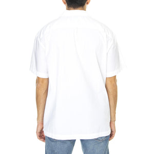 Pantry Woven SS White - Camicia Maniche Corte Uomo Bianca 181210375-WHT  OBEY 