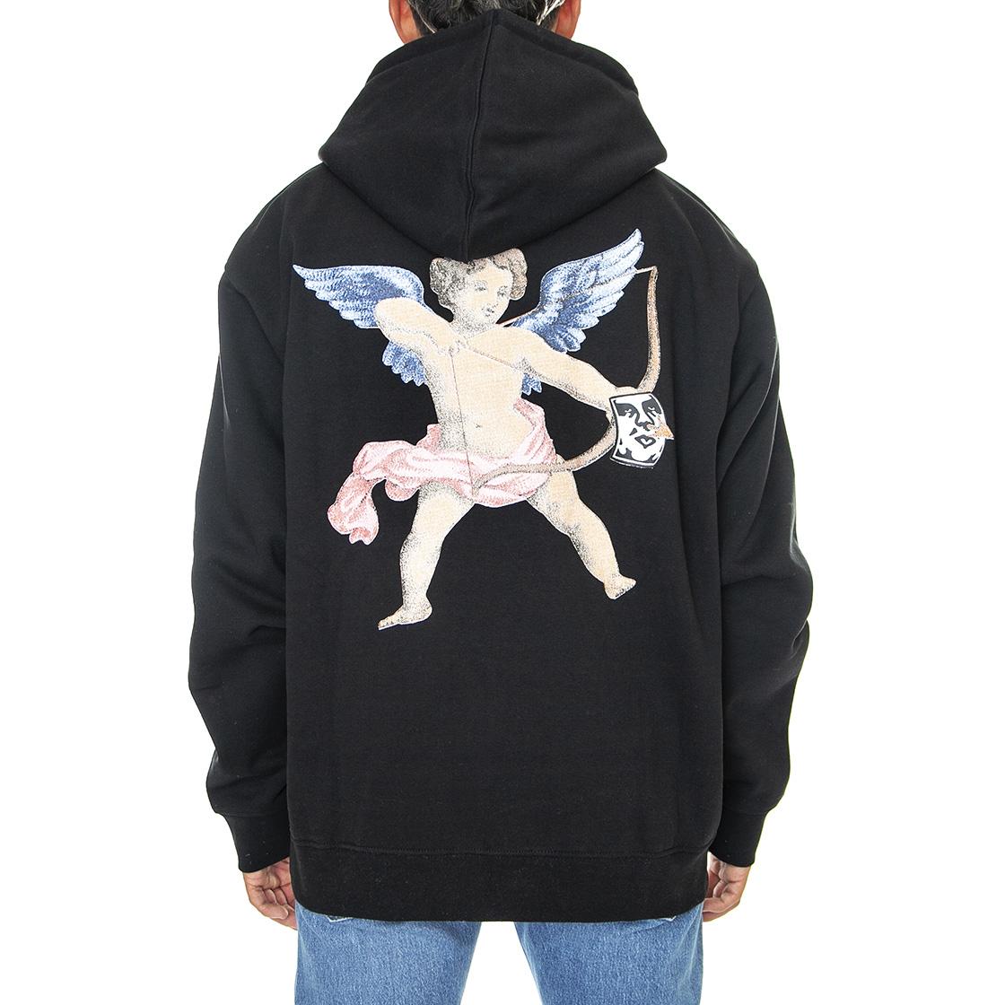 Watch Out Premium Hood Fleece Black - Felpa con Cappuccio Uomo Nera 112843042-BLK  OBEY 